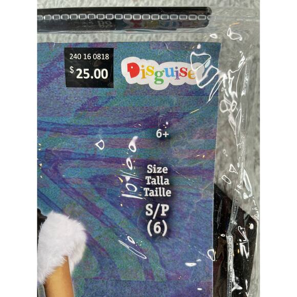 Disney Villains Costume Girls Small (6) Cruella 101 Dalmatians Kids Children NWT - Picture 2 of 5